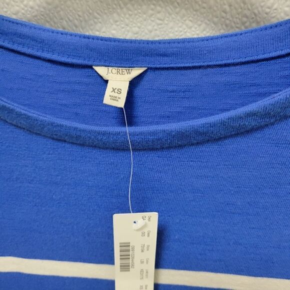 NWT J. Crew Maritime Striped Blue White Knit Dress XS - Picture 3 of 4